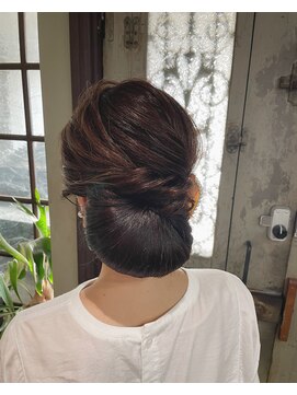 インディゴドロップ(indigo drop) ダウンシニヨン