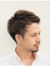 【男性人気No1】メンズカット＋炭酸＆保湿スパ＋眉カット￥9350
