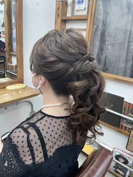 リッカ(RICCA) ポニーテールアレンジ/結婚式ヘア/ルーズアップ　I-1124