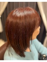 ヘアーアンドエステ ブレ フェースラインをつつむセミロング