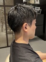 ルルディ バイ アフロディーテ銀座(luludi by APHRODITE) サーフカール/ブルーブラック/フェザーパーマ/銀座