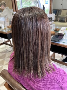 バブ バイネオリーブ(Bab by neolive) ハイライト☆アッシュブラウン 切りっぱなし外ハネボブ