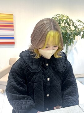 ニュート(Neut ) バングカラーフェイスフレーミングカラーイエローカラー