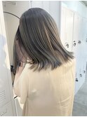 ◎ブリーチなし透明感カラーシルバーアッシュグレージュ