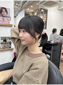 顔周りおくれ毛カット