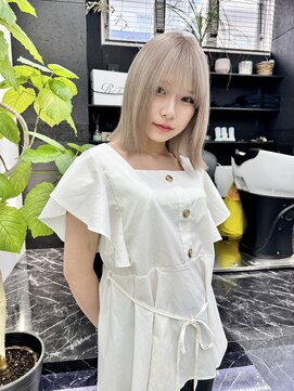 チュダック(ChuDuck) 韓国風《ミルクティー》ハイトーン/ケアブリーチ/ダブルカラー