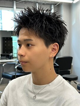 エルマーク 枚方(L-MARK) スパイキーショートザクザクショートアップバングツーブロック