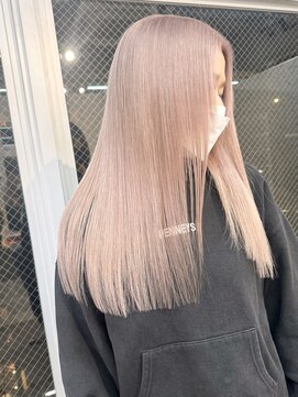 ラニヘアサロン(lani hair salon) ミルクティーベージュ/ベージュカラー/ハイトーン/ケアブリーチ