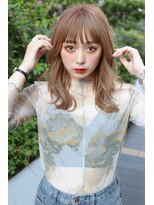 ★こなれミディ イメチェンくびれレイヤー 小顔 ネビージュ