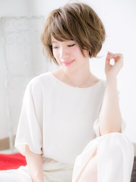 アルバハナレ 横浜(αlba HANARE) 関内/髪質改善/ヘーゼルベージュ×ナチュラルボブショートa