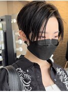 【SHARON原宿】20代30代40代 黒髪 刈り上げ ハンサムショート