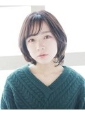 オリーブブラウン/オリーブベージュ/レイヤーショート[横浜]
