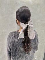 【タイトポニーテール】/結婚式/二次会/同窓会/銀座/ヘアセット