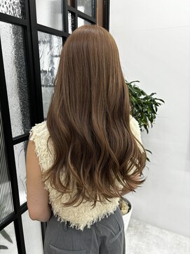 ディジョン 自由ヶ丘(Dijon) 韓国顔まわりレイヤーカットグレージュオリーブベージュブラウン