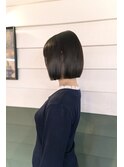 地毛風カラー/切りっぱなしボブ/ショートボブ[船橋]