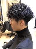 ツイストスパイラルパーマショートレイヤーマッシュツーブロック