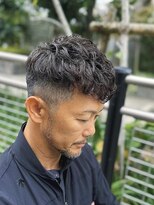刈部倶楽舞&nbsp;大人パーマ/ツーブロック/メンズパーマ/40代・50代/ビジネスヘア