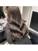 エメ(EME)&nbsp;ミルクティーベージュ　レイヤーカット　韓国風巻き