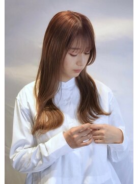 ロングレイヤー/フェイスレイヤー/ワンカール/シルキーベージュ