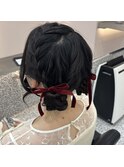 もこもこツインお団子