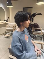 カミュー 高岳(CAMUE) 韓国風シャドーパーマ × ナチュラルセンターパート