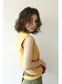 clan<小顔アッシュブルージュ×外はねヴェールウェーブボブ>