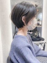 ロンドジェネルーズ 柏(Lond generous)&nbsp;【斉藤 航人】ダークアッシュでイメチェン丸みショートボブ