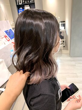 ヘアー ミッション 心斎橋店(hair Mission) インナーカラーペールピンク