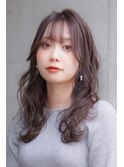 ショコラブラウン×波巻きウェーブセミ