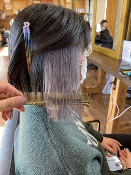 ルッカヘアガーデン バイ ラッシュゴールド(RUCCA HAIR GARDEN by LUSH GOLD) ホワイトラベンダーイヤリング