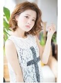 大人可愛い/ショコラアッシュ/ヘルシースタイル/ふんわりカール