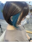 インナー ターコイズブルー