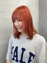 ファイブバイジエクト 堀江(FIVE by The Ect)&nbsp;オレンジカラー レッドカラー オレンジレッド フェイスレイヤー