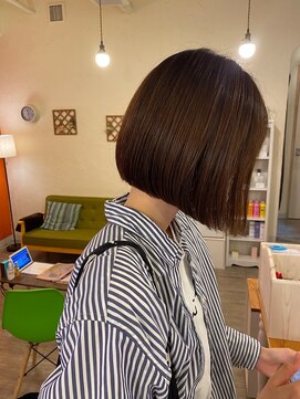 サボン ヘア デザイン カーザ(savon hair design casa+) 丸み大人ボブ