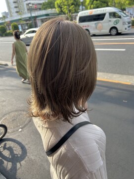 デイジー インデックスヘア 大島店(DAISY index hair) ミルクティーベージュ×くびれレイヤー¥9900