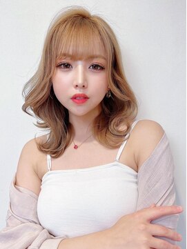 プアメリア 名古屋(Puamelia) ハイトーン×ダブルカラー×グレーベージュ☆レイヤー[名古屋]