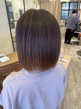 ブロッサム ひばりヶ丘(Blossom) 小顔補正立体カット×ナチュラル丸みボブ 10代20代30代