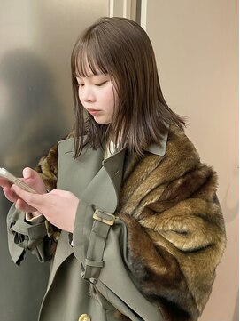 パークレーン アイス イヴェン(park lane ICI yeven) オリーブベージュ　ブリーチ無しカラー