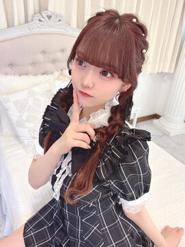 リルミー(Lilme) 石田萌依ちゃん＊編み込みおさげヘア＊まゆ