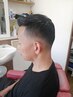 【王道】メンズカット+シャンプー+スキンフェード+シェービング　眉カット付