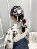 卒業式　袴着付けヘアセット【銀座】