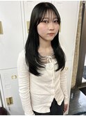 ロングレイヤー×地毛カラー