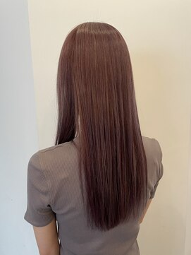 ニューカマー バイ ヘッドライト シブヤ(NEW COMER by HEADLIGHT shibuya) ショコラブラウンベージュ×ツヤ髪セミロング