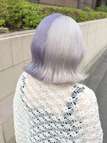 リル ラウム 原宿(LiL Raum)&nbsp;ツートンカラー／ホワイトカラー/ラベンダーカラー