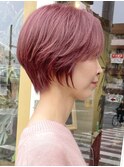 ショートカット　白髪染め対応カラー　30代　40代　50代　60代