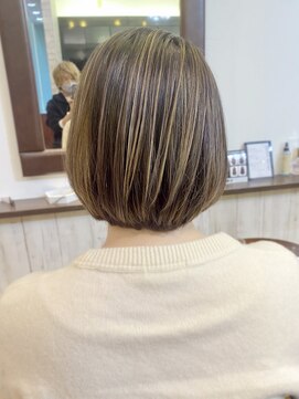 ヘアークルーズピース (hair cruise Piece) ショートボブ/細めのハイライト
