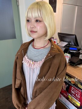 コレット ヘアー 大通(Colette hair) bob×white blond