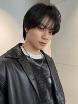 トリッカ シブヤ(TRICCA SHIBUYA)&nbsp;メンズカットパーマニュアンスシースルーマッシュセンターパート