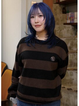 ワンダーヘアーグルーミング(WANDER Hair grooming) ディープブルーレイヤー