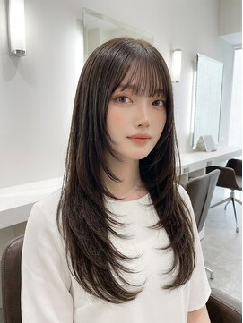 ブロウ ネックス ザ サロン 表参道(VLOW nex the salon) ヘーゼルレイヤーロング 表参道【韓国vlow style＃12】